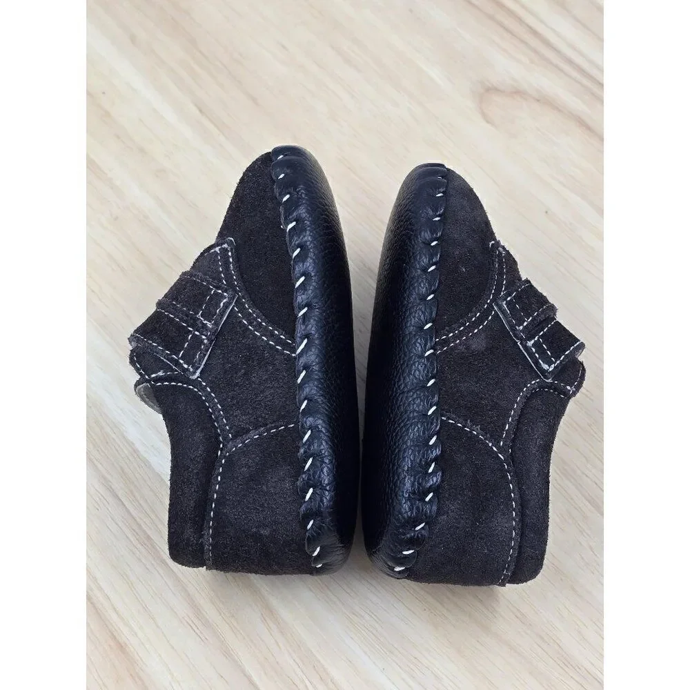 Pediped Baby Boys Size 0-6 months Dark Brown Walking Shoes